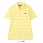 ニューバランスリフレクトロゴボーダージャガード半袖 カラーシャツ012-5168002メンズゴルフウェアnewbalance2025春夏モデル日本正規品