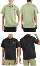 ニューバランスシャドープリント半袖カラーシャツ012-5168001メンズゴルフウェアnewbalance2025春夏モデル日本正規品