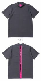 SY32GOLFSYG-25S020ゴルフウェア3D-FACEBACKNEONMOCK半袖メンズ日本正規品2025春夏モデル