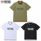 SY32GOLFSYG-25S038ゴルフウェアLIGHTSTRETCHLOGOMOCK半袖メンズ日本正規品2025春夏モデル