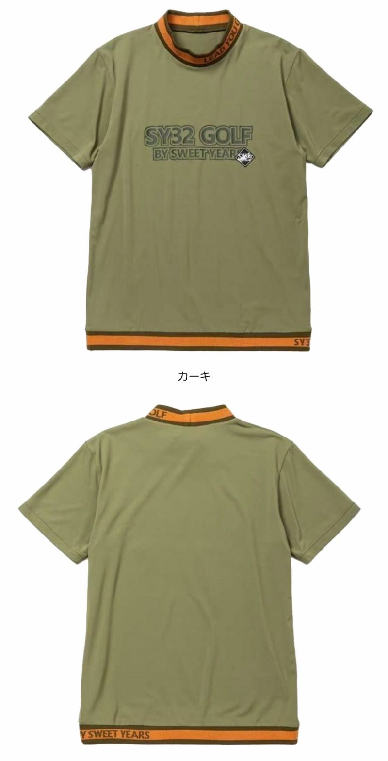 SY32GOLFSYG-25S038ゴルフウェアLIGHTSTRETCHLOGOMOCK半袖メンズ日本正規品2025春夏モデル