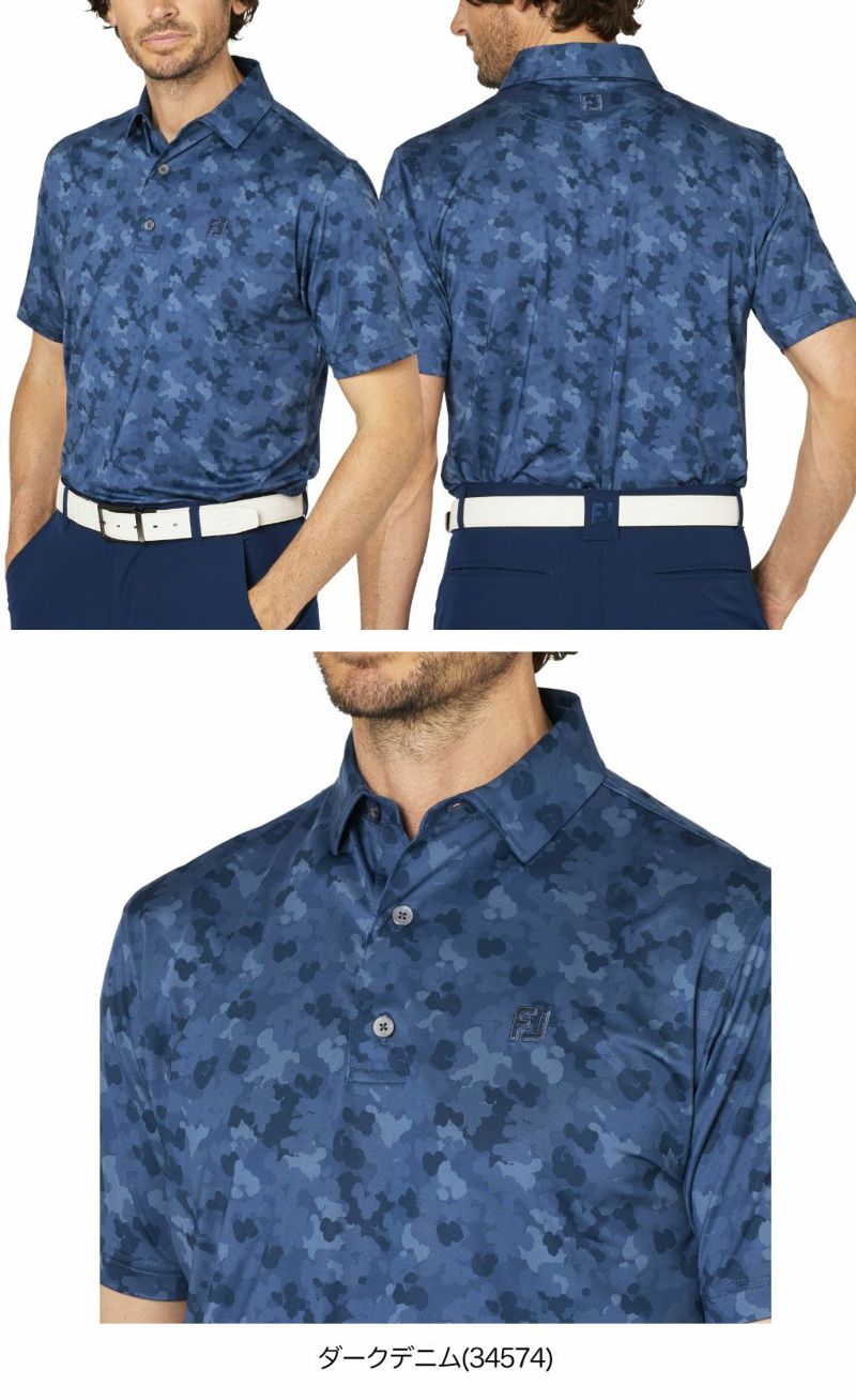 25％OFFクーポン付】フットジョイ ポップカモプリント半袖シャツ FJ