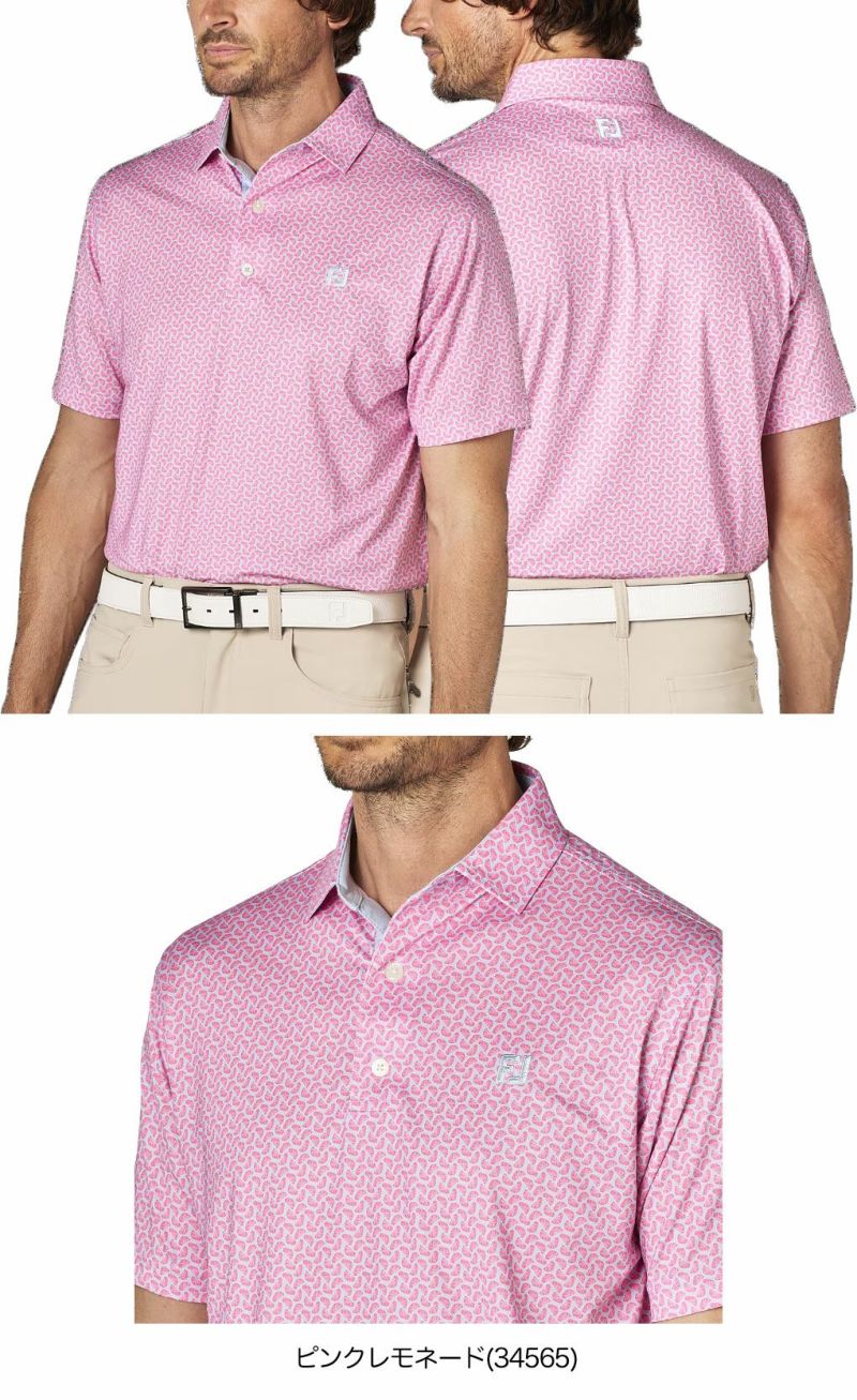 フットジョイシトラスプリント半袖シャツFJ-F25-S19メンズゴルフウェアFOOTJOY2025春夏モデル日本正規品