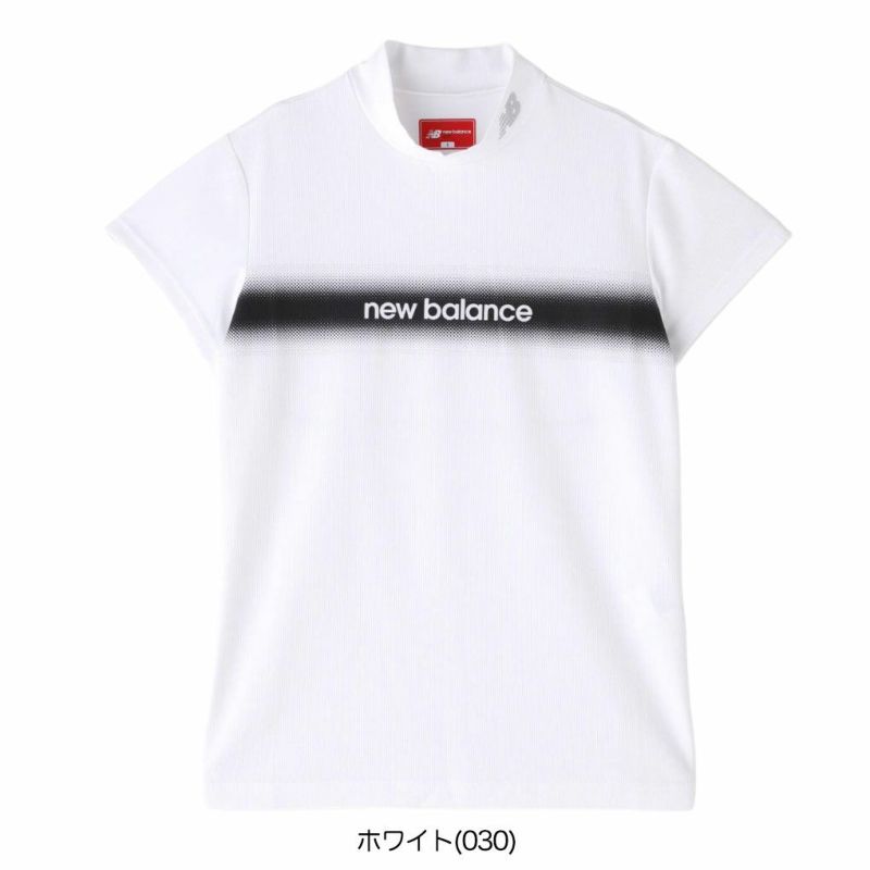 ニューバランス円形配色ロゴライン半袖モックネックプルオーバー012-5166509レディースゴルフウェアnewbalance2025春夏モデル日本正規品