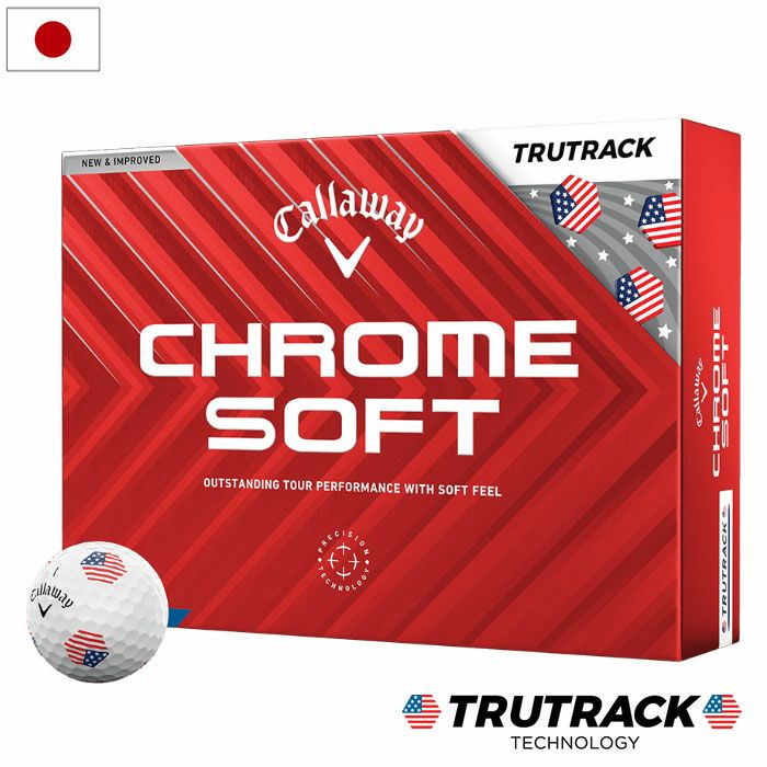 キャロウェイCHROMESOFTUSATRUTRACKボール12球入3ピース2025年モデルゴルフゴルフボール