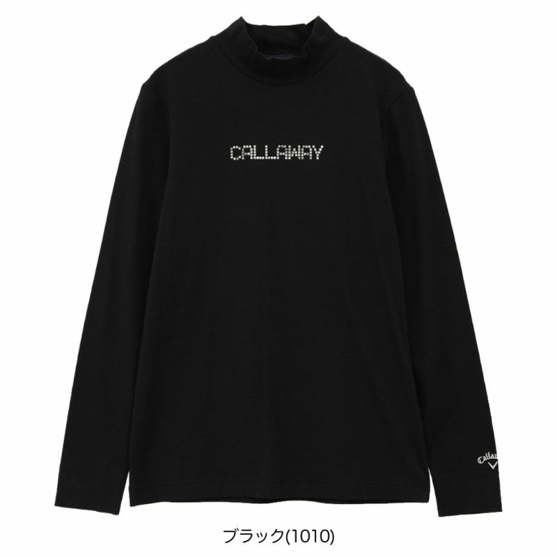 キャロウェイメタリックロゴ長袖モックネックシャツC24233200レディースゴルフウェア2024秋冬モデルCallaway日本正規品