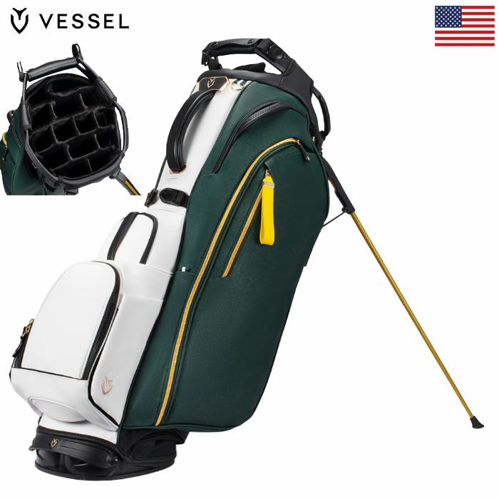 VESSELキャディバッグ2025SeasonOpenerPlayerVProスタンドバッグ14分割トップベゼルゴルフ2025年モデルUSA直輸入品