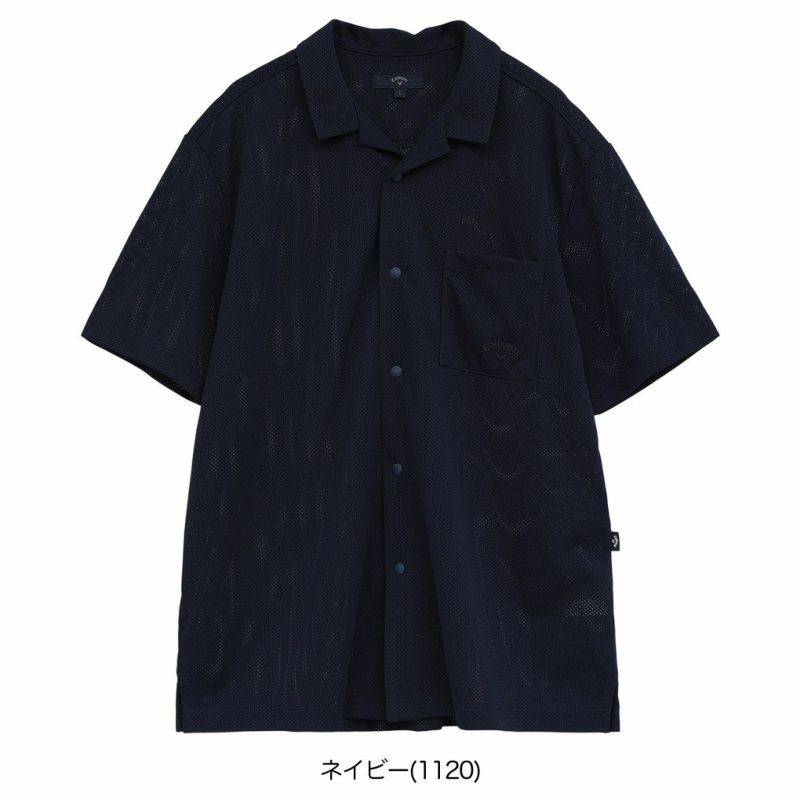 キャロウェイかざあなメッシュ開襟シャツC25234105メンズゴルフウェア2025秋冬モデルCallaway日本正規品