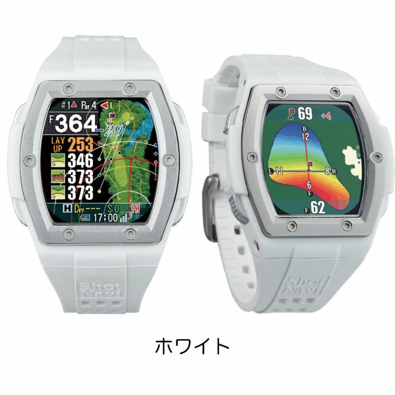 ショットナビCrest2腕時計型GPSナビShotNaviホワイト2023年モデル日本正規品