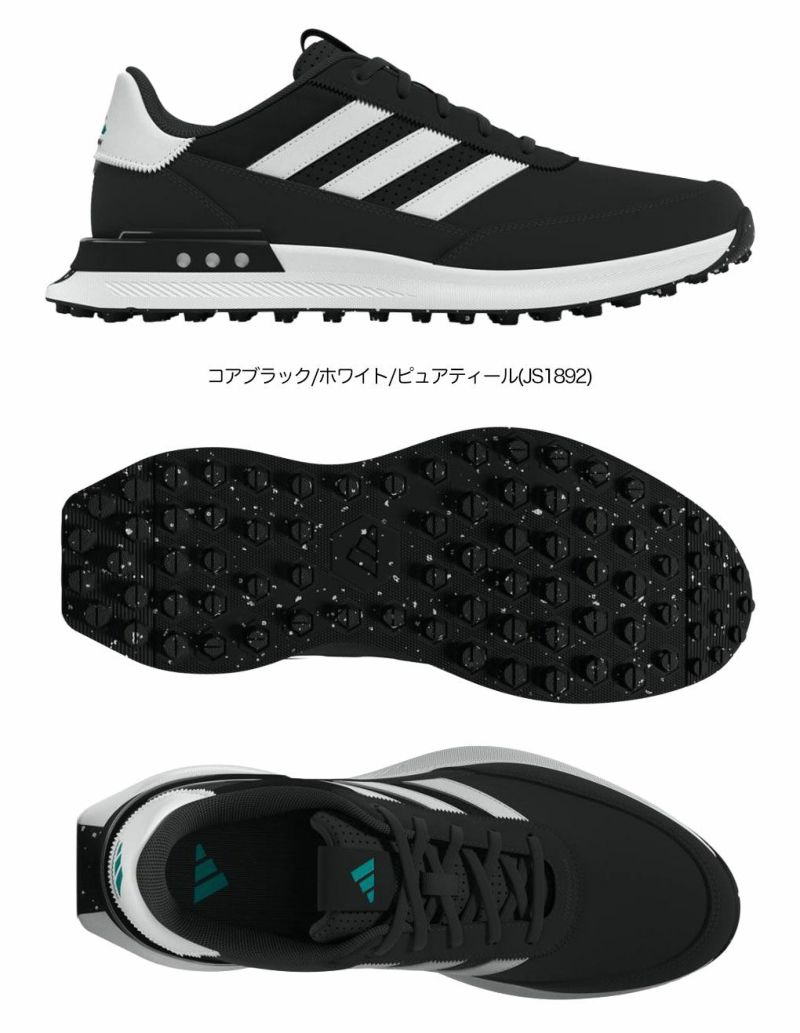 アディダスS2GSLレザー24スパイクレスシューズMDK95メンズゴルフシューズ靴2025年モデルadidas日本正規品