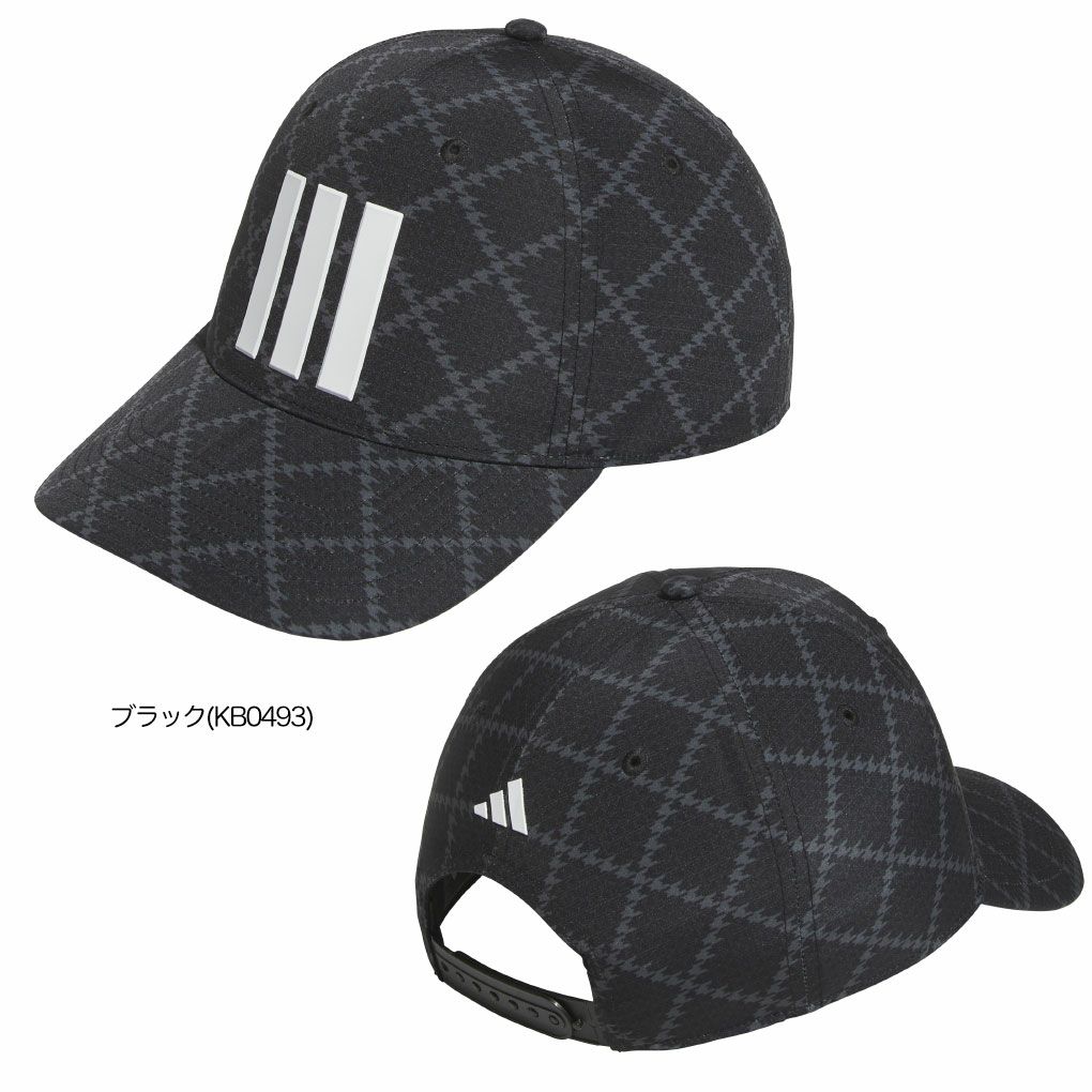 アディダスハウンドトゥース クーリングキャップJVU81メンズゴルフキャップ帽子2025秋冬モデルadidas日本正規品