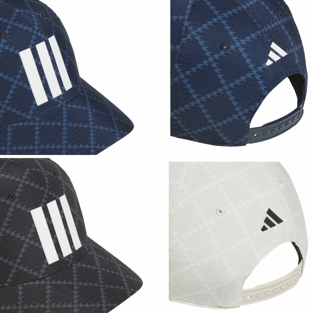 アディダスハウンドトゥース クーリングキャップJVU81メンズゴルフキャップ帽子2025秋冬モデルadidas日本正規品