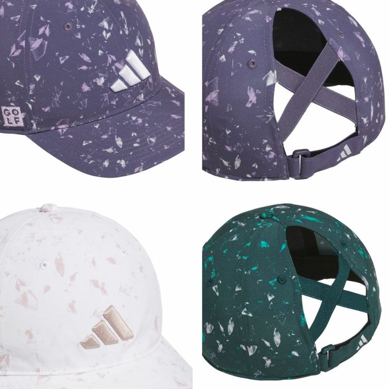 アディダスグラフィッククリスクロスキャップJVU83レディースゴルフキャップ帽子2025秋冬モデルadidas日本正規品