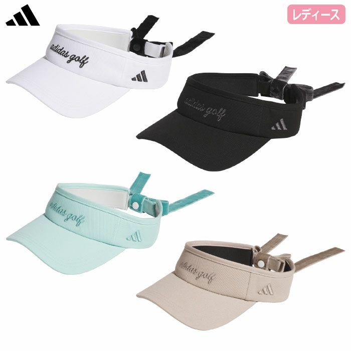 アディダスベロアリボンバイザーKQE26レディースゴルフキャップ帽子2025秋冬モデルadidas日本正規品