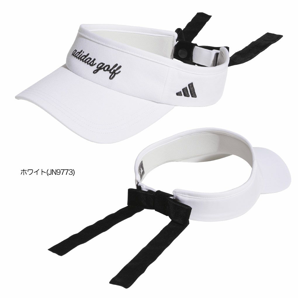 アディダスベロアリボンバイザーKQE26レディースゴルフキャップ帽子2025秋冬モデルadidas日本正規品