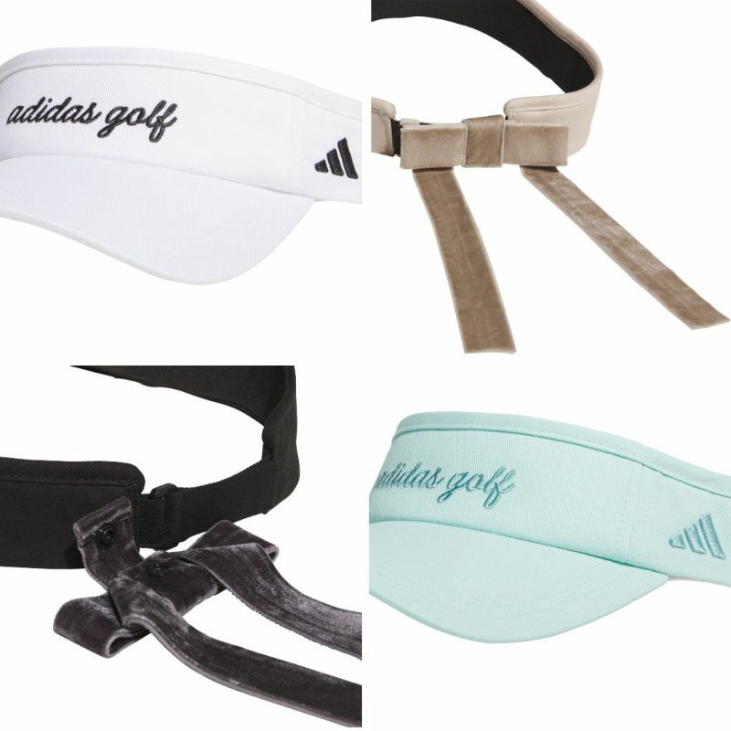 アディダスベロアリボンバイザーKQE26レディースゴルフキャップ帽子2025秋冬モデルadidas日本正規品