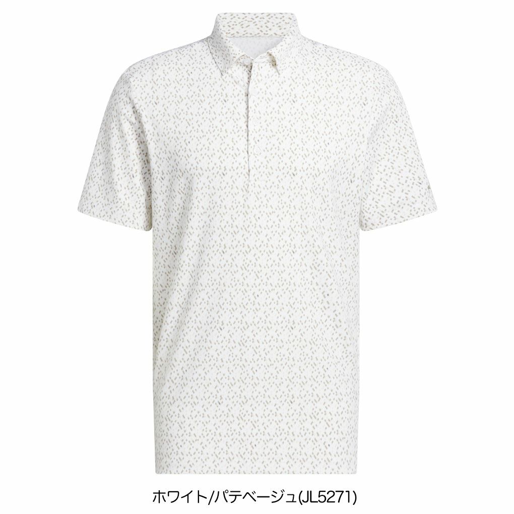 アディダスマイクロ アーガイルグラフィック半袖ボタンダウンシャツJVU16メンズゴルフウェアゴルフ2025秋冬モデルadidas日本正規品