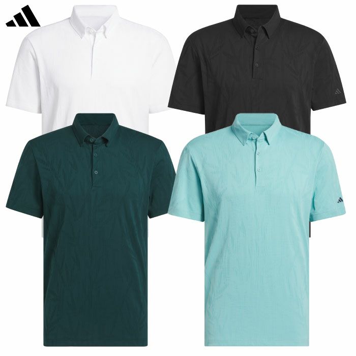 アディダスビヨンドザコースバンブージャガード半袖シャツJVU76メンズゴルフウェアゴルフ2025秋冬モデルadidas日本正規品