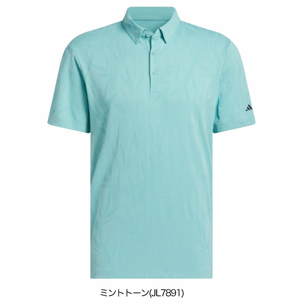 アディダスビヨンドザコースバンブージャガード半袖シャツJVU76メンズゴルフウェアゴルフ2025秋冬モデルadidas日本正規品