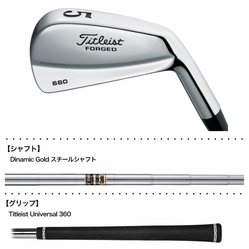 タイトリストForged680アイアン7本セット(4-9,P)メンズ右用DGS300LimitedUSA直輸入品Titleist2025年モデルゴルフクラブ
