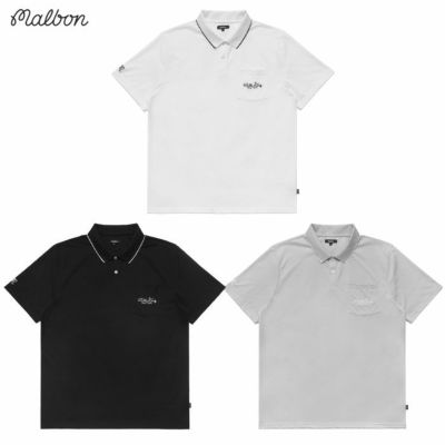マルボンゴルフ ウェア ポロシャツ M-9227 ROLL KING PERFORMANCE PIQUE POLO メンズ ゴルフウェア malbon golf 2025秋冬モデル USモデル 並行輸入品