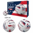 テーラーメイド2025SpeedSoftInkスピードソフトゴルフボール1ダース全12球/24球/36球ウレタンカバー2ピースUSA直輸入品