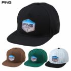 PINGピンHW-N2510アリゾナパッチフラットビルメンズ帽子ゴルフキャップ2025秋冬モデル日本正規品