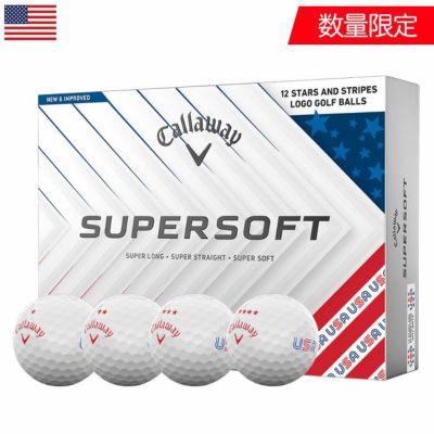 キャロウェイ Supersoft Stars and Stripes Golf Balls 2025 ゴルフボール 1ダース 全12球入 数量限定 2025年モデル Callaway USA直輸入品 並行輸入