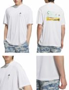 アディダスHEAT .RDY バックグラフィックモックネック半袖シャツKTI83メンズレディースゴルフウェアゴルフ2025春夏モデルadidas日本正規品