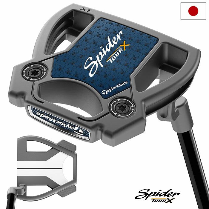 Spider TOUR X ブラック パター クランクネック34 日本正規品 テーラーメイド パター Spider TOUR X クランクネック メンズ 右