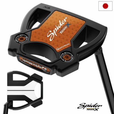 テーラーメイド パター Spider TOUR X トゥルーパス スモールスラント ブラック メンズ 右用 34インチ TaylorMade 2025年モデル 日本正規品 ゴルフクラブ