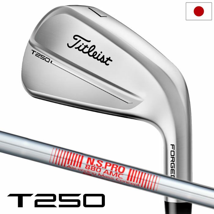 タイトリストT250アイアン6本セットメンズ右用スチールシャフト日本正規品2025年モデル