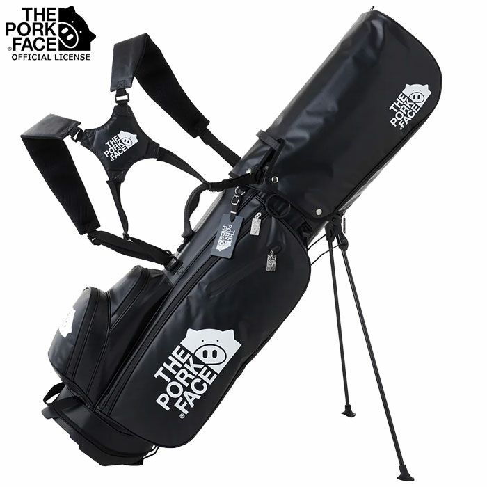 THAI ブラックゴルフバッグ JADO GOLF キャディバッグ 9.5型 3点式 Chain block Tribal Ver