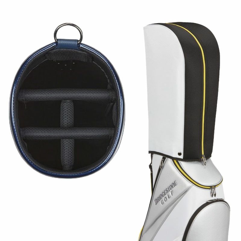 ブリヂストン ゴルフ 軽量 キャディバッグ９型【ホワイト】展示品！ BRIDGESTONE GOLF】ブリヂストンゴルフ『キャディバッグ 9.5型