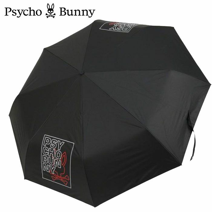 サイコバニーPsychoBunnyゴルフアンブレラ折り畳ワンタッチタイプPBMG5FEXゴルフ傘2025年モデル日本正規品