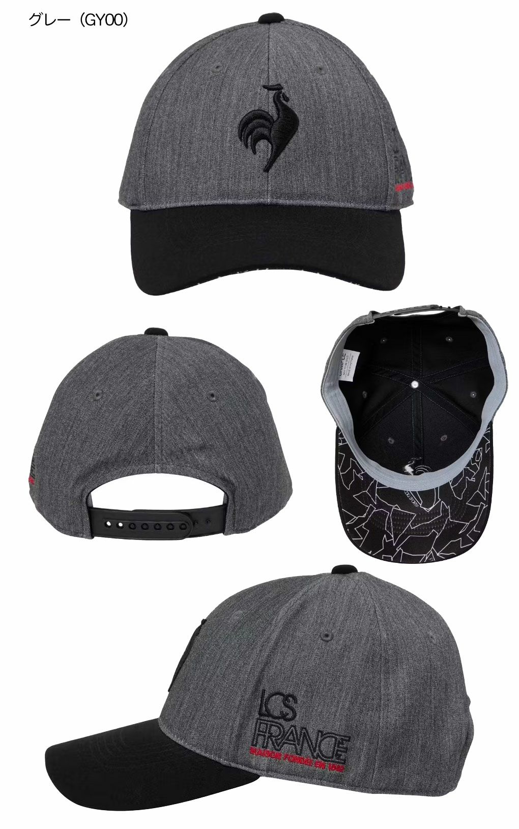 ルコックスポルティフロゴキャップLG5FCP12MメンズlecoqsportifGOLF2025秋冬モデル日本正規品