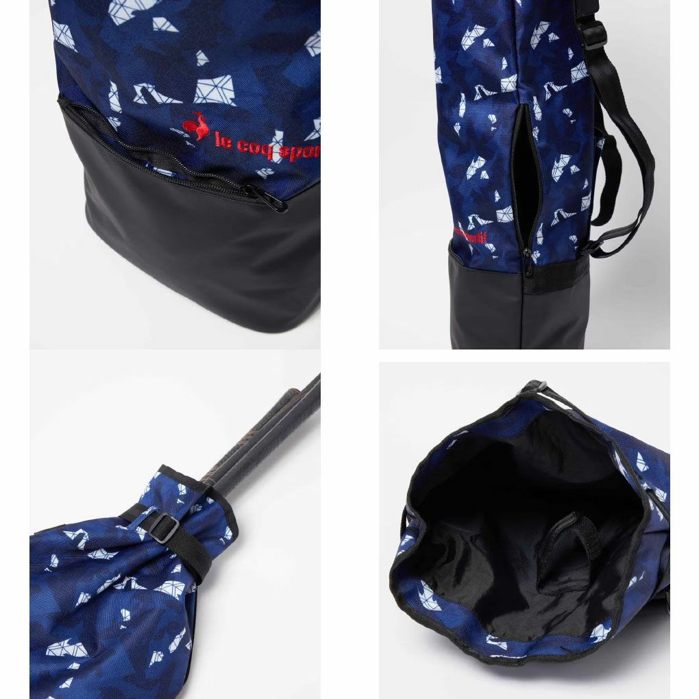 ルコックスポルティフマティスモザイク柄デザインバックパック型クラブケースLG5FCB93U5~6本用LG5FCB91Lゴルフlecoqsportifgolf2025年モデル日本正規品