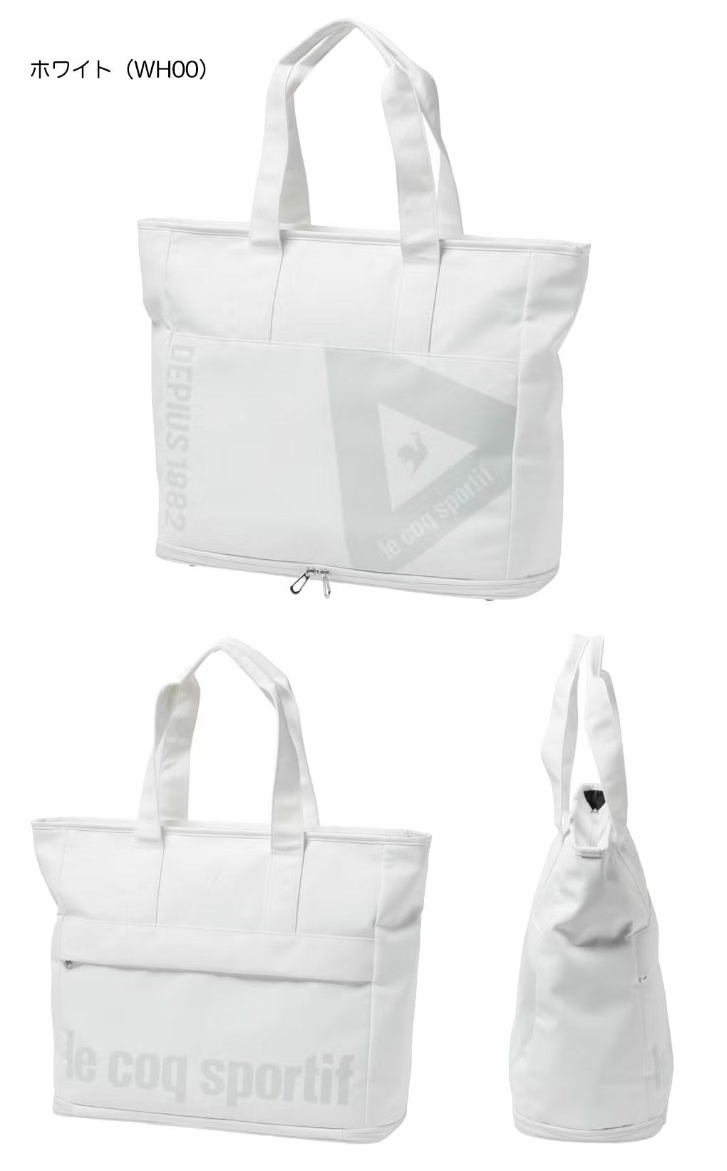 ルコックスポルティフトライアングルデザイン多収納ボストンバッグLG5FTT00Mゴルフlecoqsportifgolf2024年モデル日本正規品