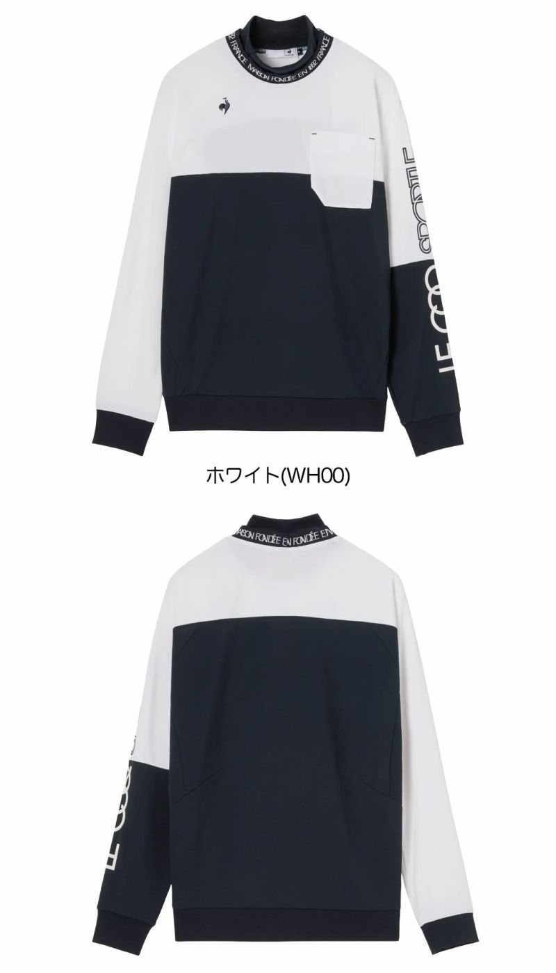 ルコックスポルティフ襟ディタッチャブル2WAY長袖シャツLG5FLS52Mメンズゴルフウェアゴルフ2025秋冬モデル日本正規品