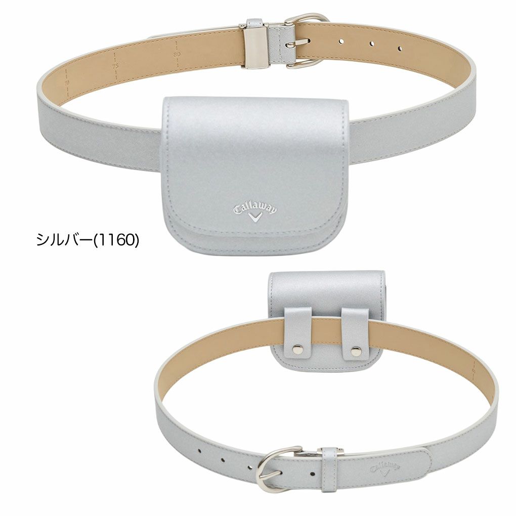 キャロウェイウエストポーチ付きベルトC25292204レディースゴルフウェアゴルフ2025秋冬モデル日本正規品
