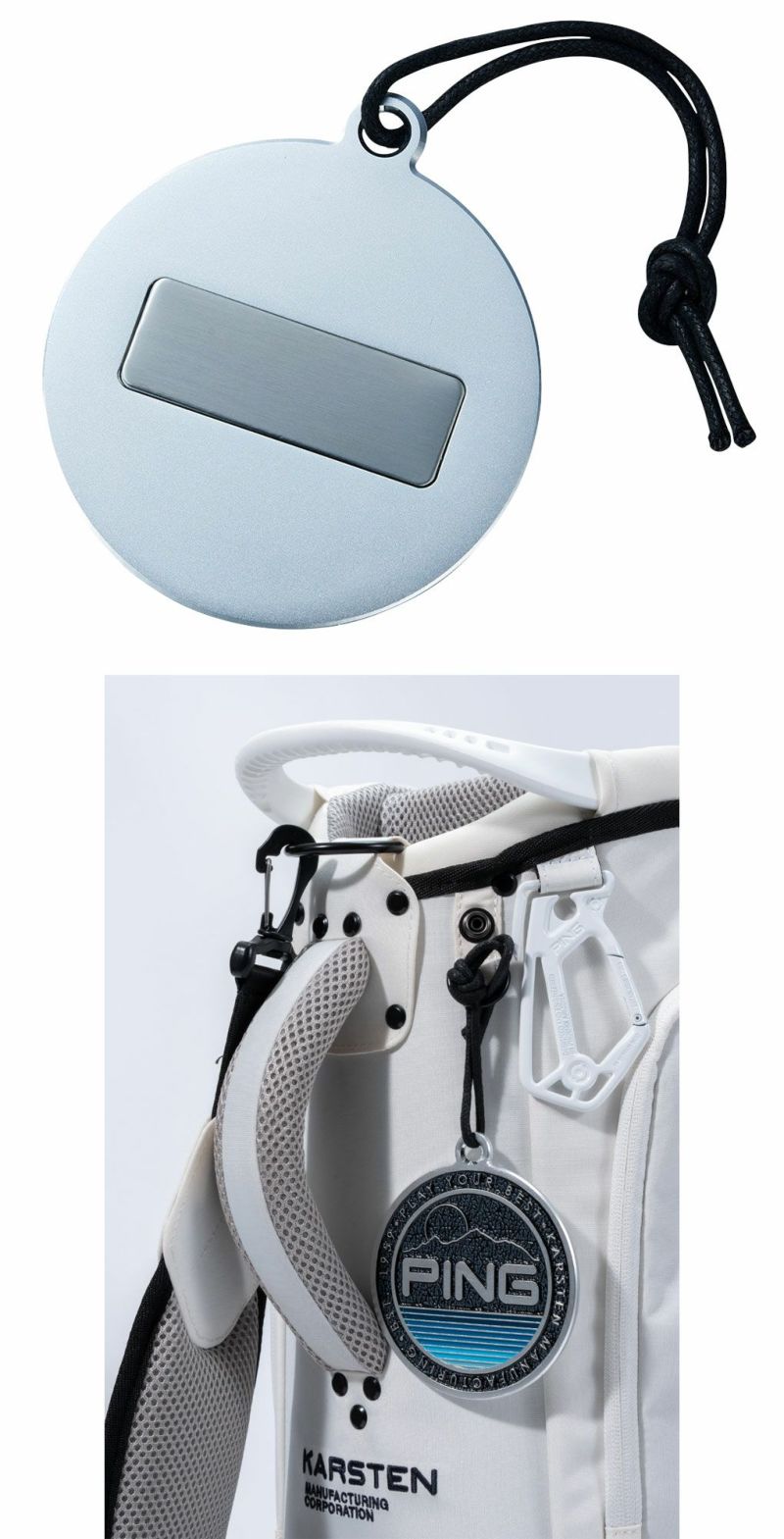 PING ピン AC-N2502 メタルネームプレート ゴルフ 名札 2025年モデル