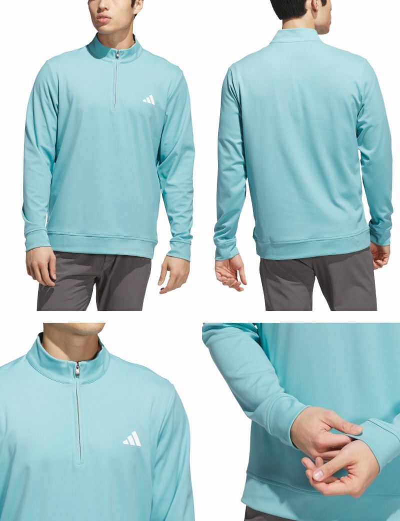 アディダス ハーフジップ 長袖スゥエット JVU44 メンズ ゴルフウェア