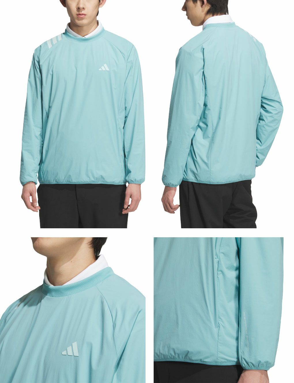 アディダス撥水 スリーストライプスプルオーバーウィンドJVU99メンズゴルフウェアゴルフ2025春夏モデルadidas日本正規品