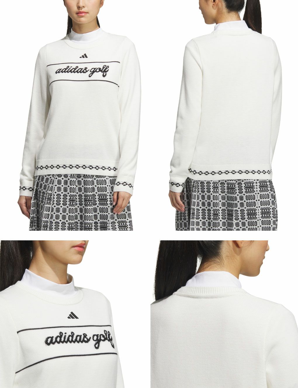 アディダストラディショナルパターンセーターJWK02レディースゴルフウェアゴルフ2025春夏モデルadidas日本正規品