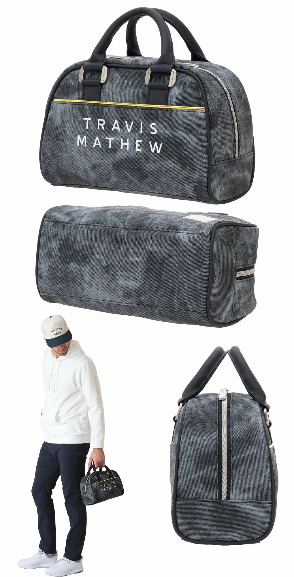 トラヴィスマシューMOTIFミニボストンバッグ7AM903ラウンドバッグゴルフTravisMathew2025年モデル日本正規品