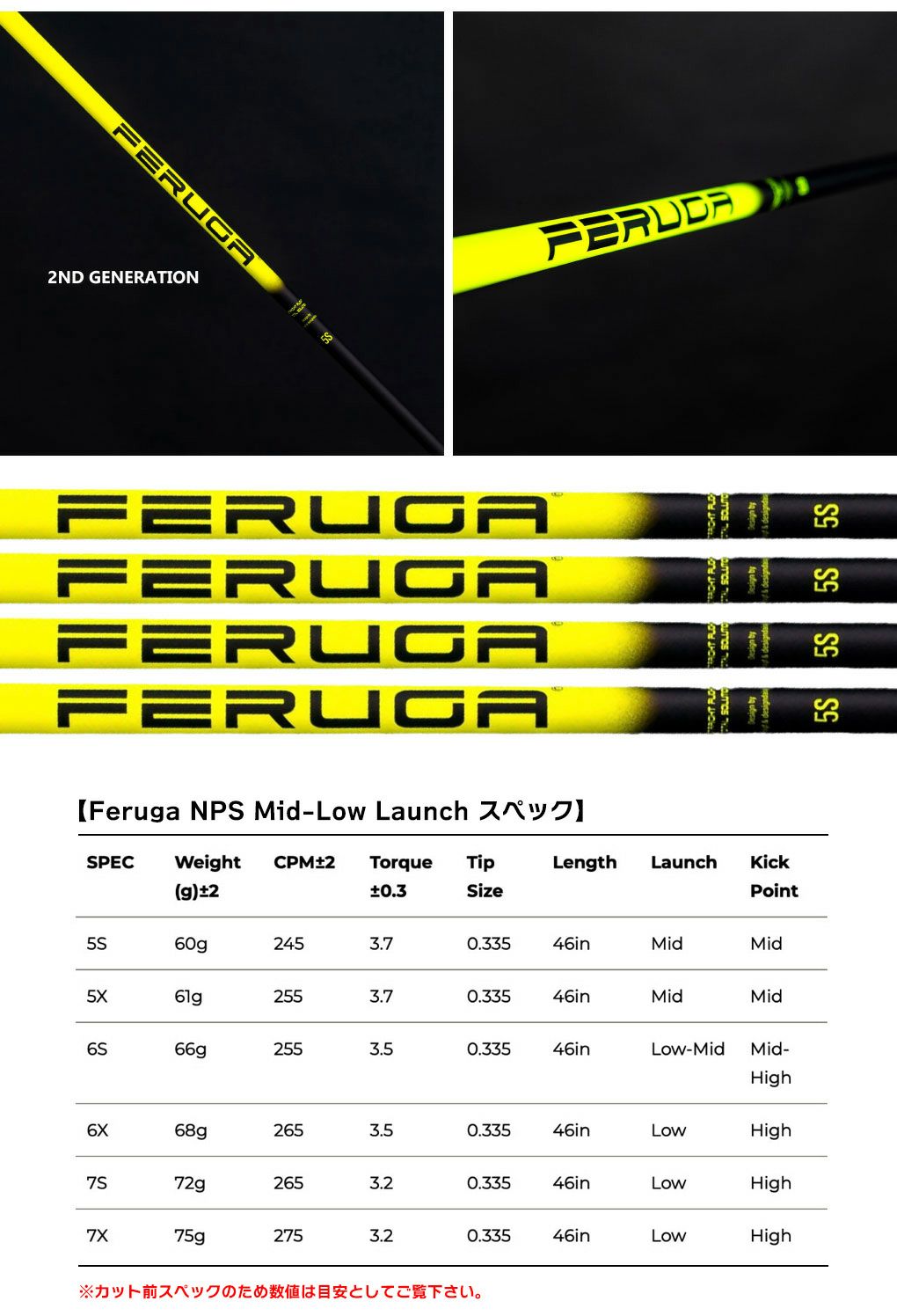 プロギア_スリーブ付きシャフト