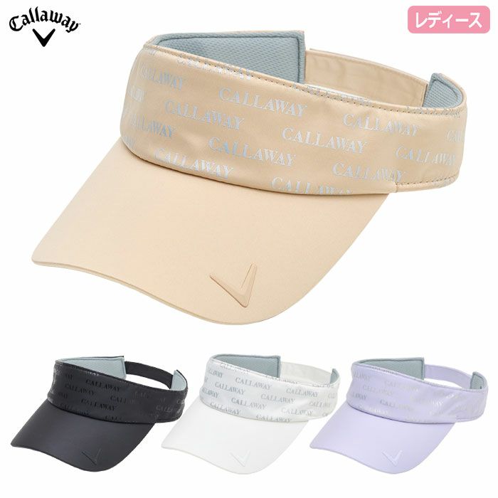 キャロウェイバイザーC25291207レディースゴルフキャップ帽子2025秋冬モデル日本正規品