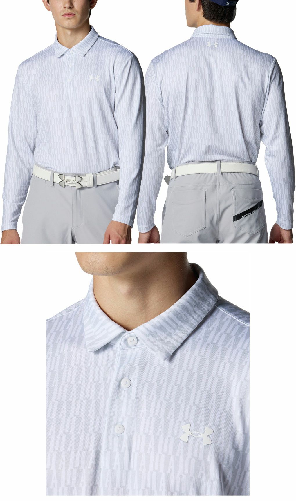 アンダーアーマUAドライブプレーオフロングスリーブポロ6007933メンズゴルフウェアゴルフUNDERARMOUR2025秋冬モデル日本正規品