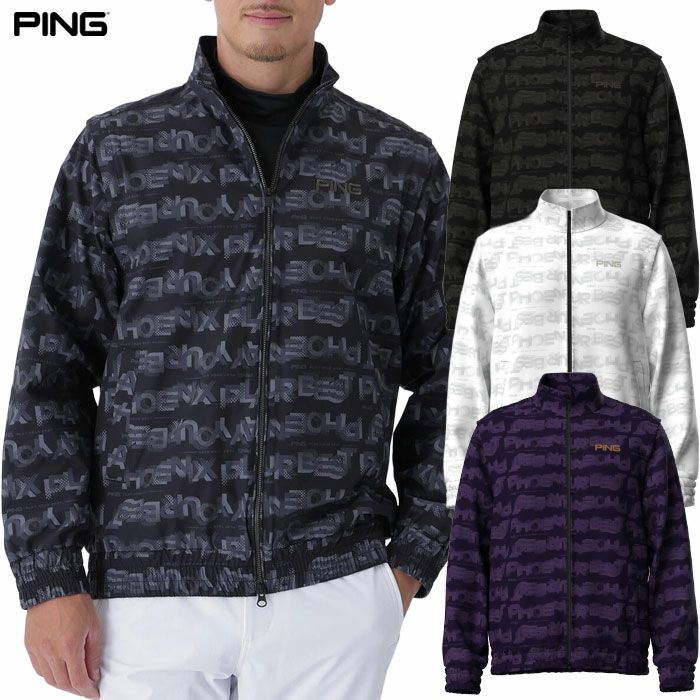 ピンPING2WAYドットグラデーションスタンドブルゾン621-5220801メンズゴルフウェア2025秋冬モデル日本正規品
