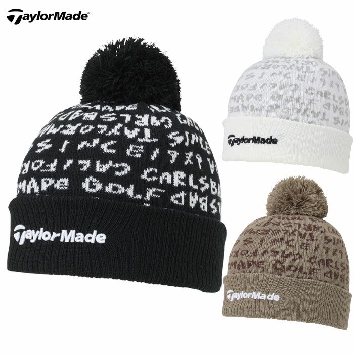 テーラーメイドMワードグラフィックニットキャップUN930メンズゴルフキャップ帽子ゴルフTaylorMade日本正規品2025秋冬モデル